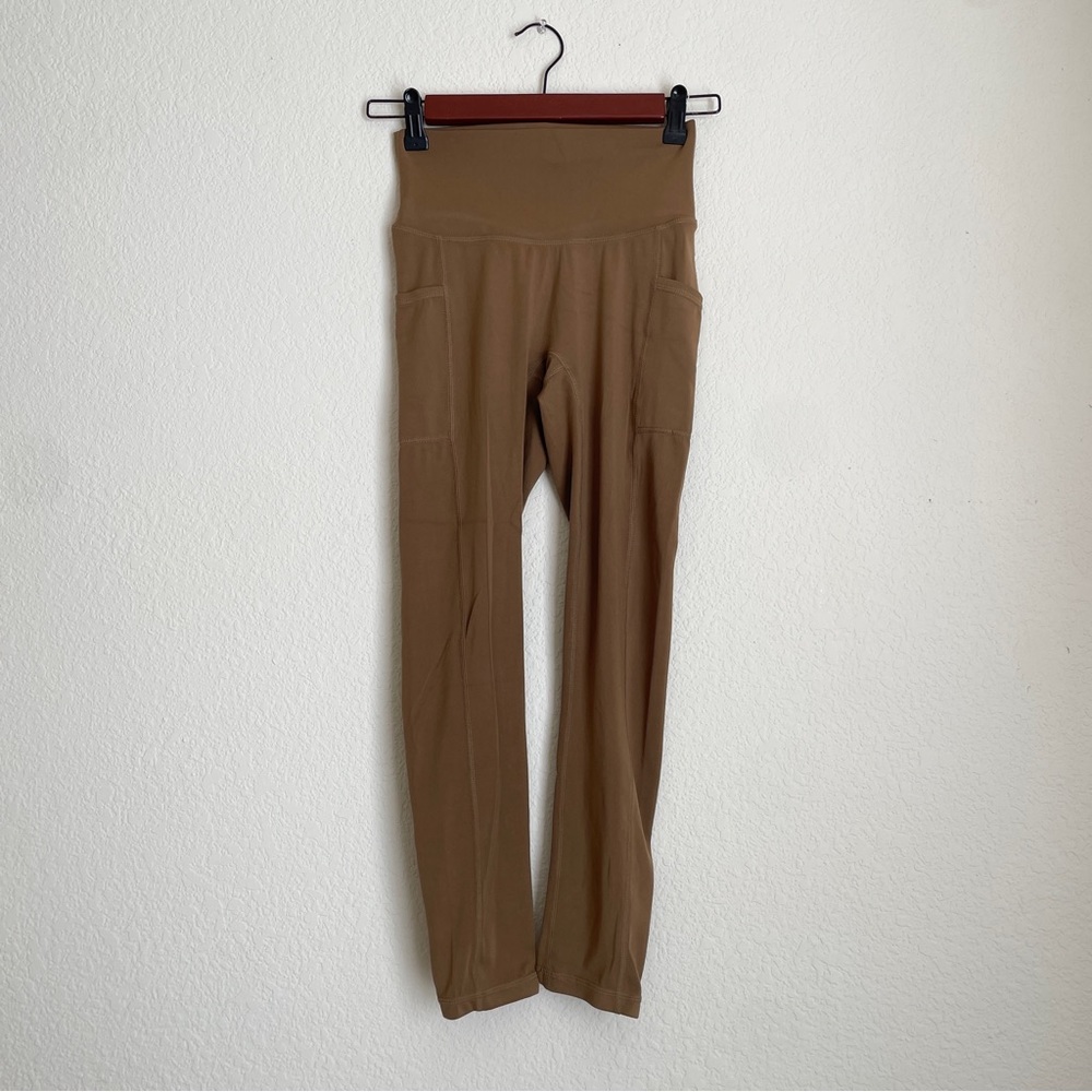 Paragon High Rise Naked Pocket Legging- Bronze
